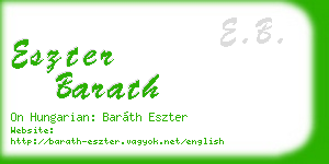 eszter barath business card